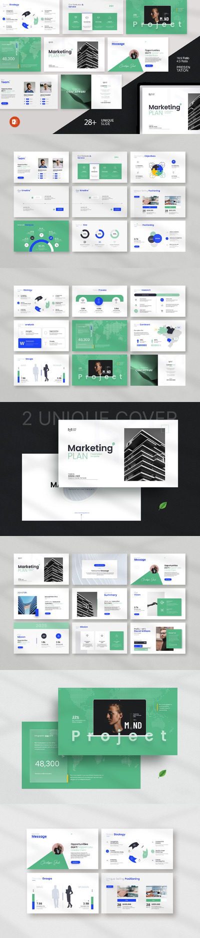 营销计划演示模板PPT模版 (PPTX)