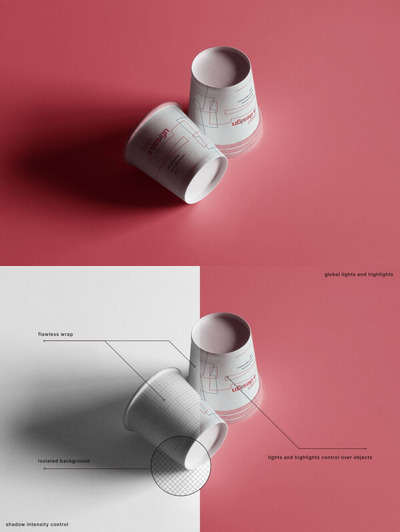 品牌设计纸杯样机（PSD）