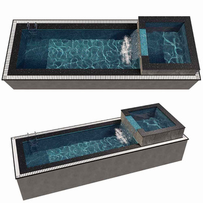 室外游泳池3D模型（FBX,MAX）