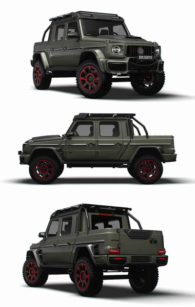 2023 Brabus 900 XLP One of Ten皮卡车 汽车3D模型（OBJ,FBX,MAX,LWO,C4D）