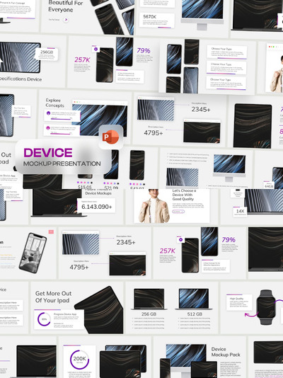 设备样机 PPT模版 (PPTX)