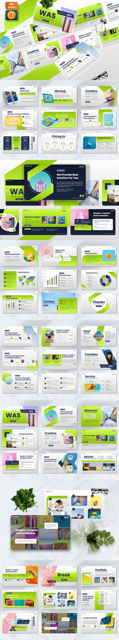 财务PPT模版 (PPTX)