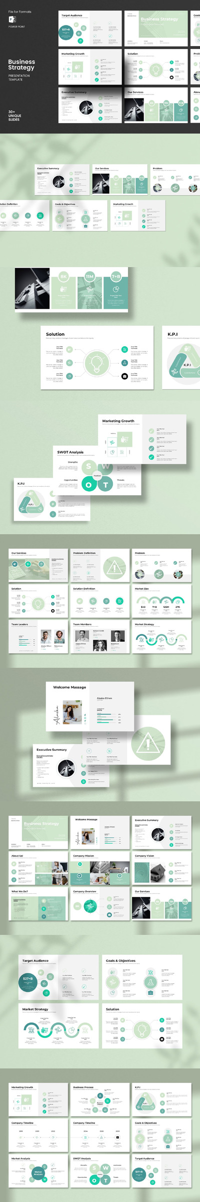 商业策略介绍PPT模版 (PPTX)