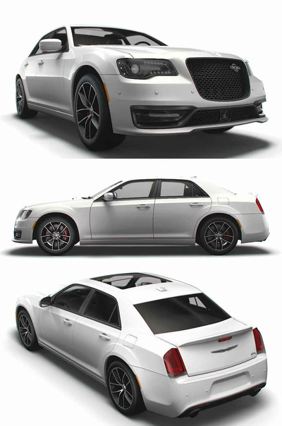 2023款克莱斯勒Chrysler 300C LX2汽车3D模型（OBJ,FBX,MAX,LWO,C4D）