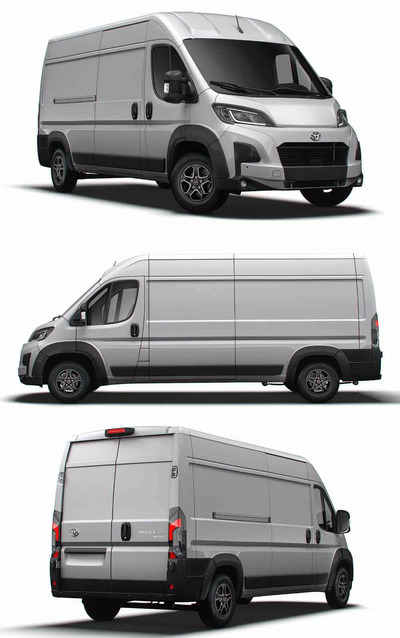 2024款丰田Toyota ProAce Max Van L3H2货车 面包车 汽车3D模型（OBJ,FBX,MAX,LWO,C4D）