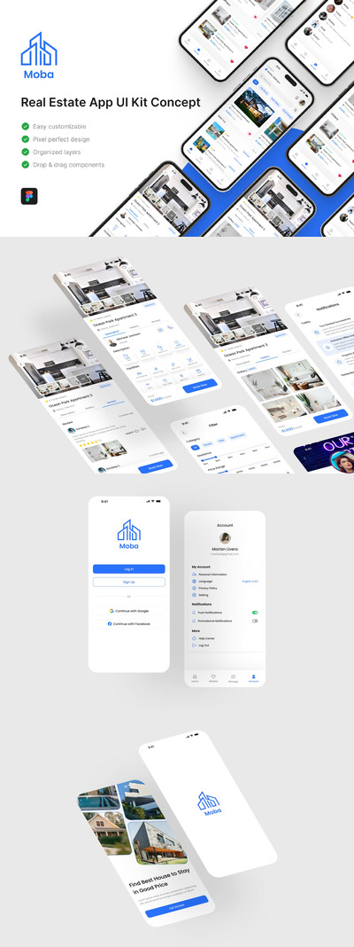 房地产应用APP UI KIT (FIG)