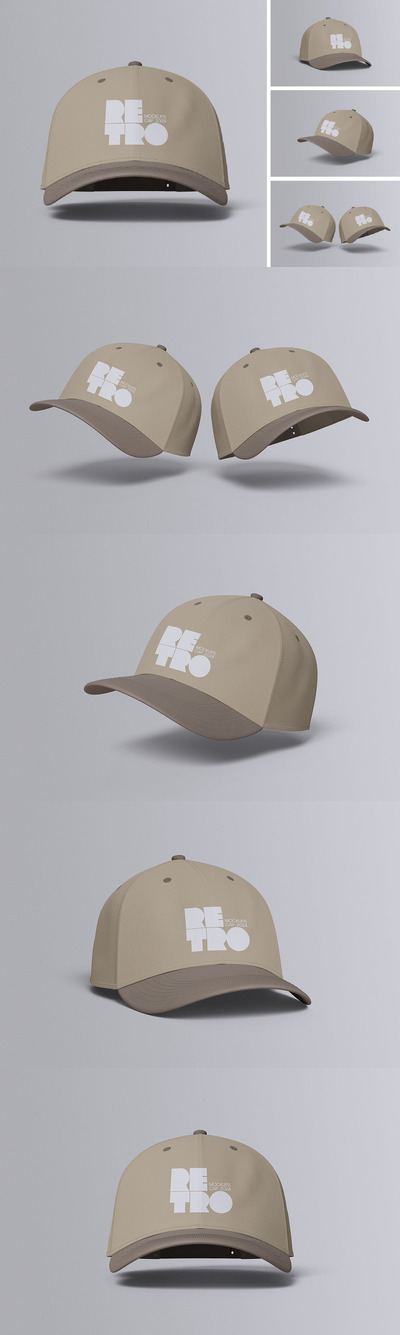 帽子样机 (PSD,PDF)