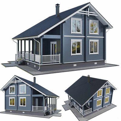 小木屋3D模型（OBJ,FBX,MAX）