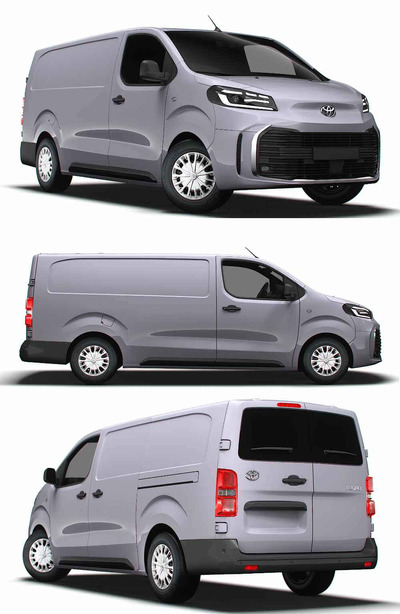 2024款丰田Toyota ProACE L3厢式货车 汽车3D模型（OBJ,FBX,MAX,LWO,C4D）