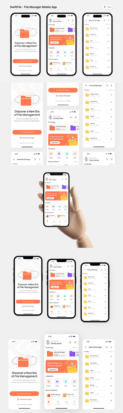 文件管理器移动应用APP UI KIT (FIG)