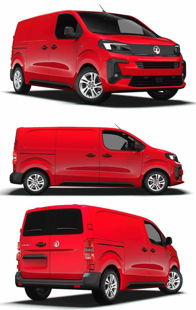 2024 Vauxhall Vivaro L2厢式货车 汽车3D模型（OBJ,FBX,MAX,LWO,C4D）