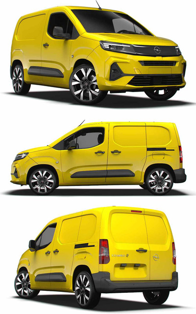 2024 Opel Combo e Van SWB电动货车 面包车 汽车3D模型（OBJ,FBX,MAX,LWO,C4D）