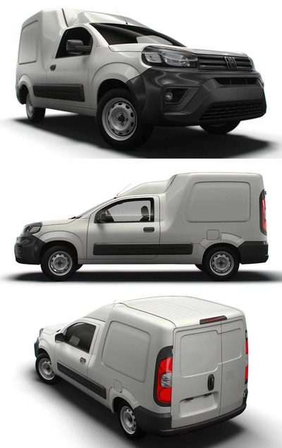2024款菲亚特Fiat Fiorino Endurance汽车3D模型（OBJ,FBX,MAX,LWO,C4D）