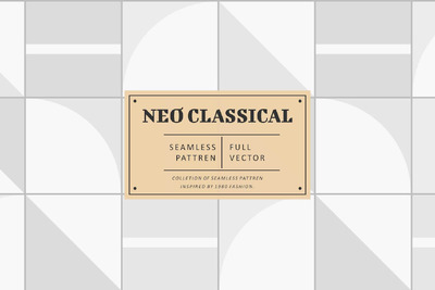 新古典无缝图案 (AI,EPS,JPG,PNG,PSD,SVG)