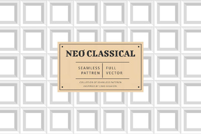 新古典无缝图案 (AI,EPS,JPG,PNG,PSD,SVG)