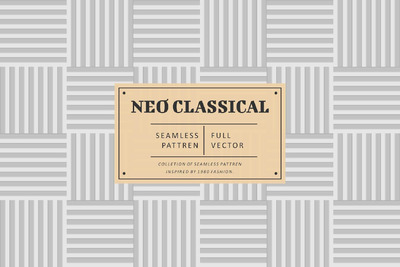 新古典无缝图案 (AI,EPS,JPG,PNG,PSD,SVG)