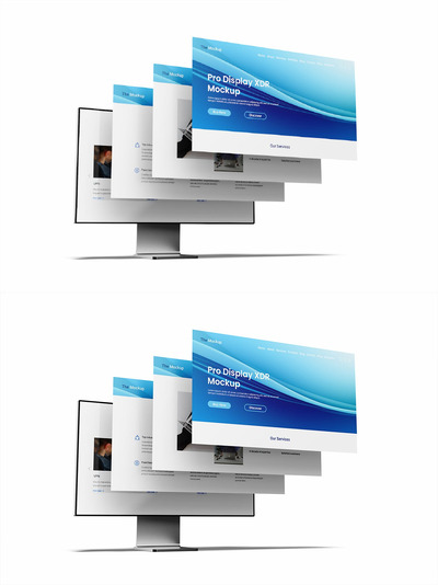 设计专业展示样机显示器样机 (JPG,PNG,PSD)