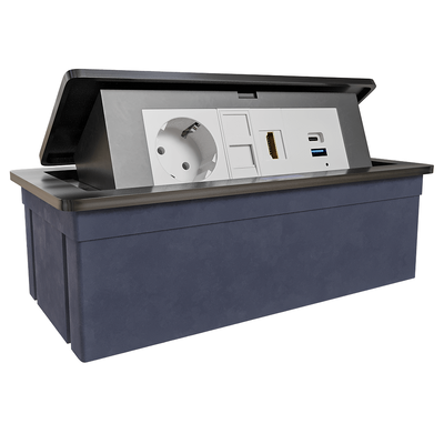 Donel DDSB6RB桌面嵌入式伸缩插座3D模型（OBJ,FBX,MAX）