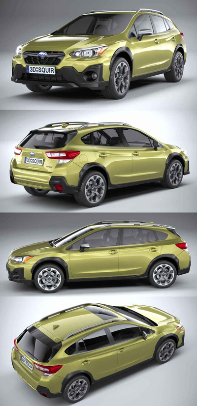 2021款斯巴鲁Subaru Crosstrek Sport SUV汽车3D模型（OBJ,FBX,MAX）