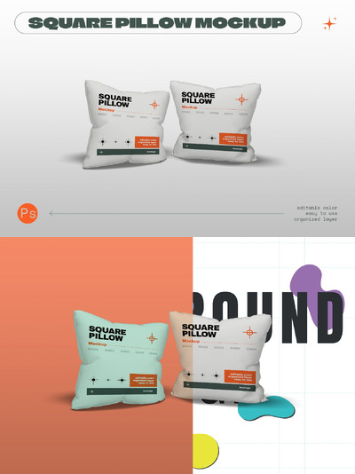 方形枕头样机 (PSD)