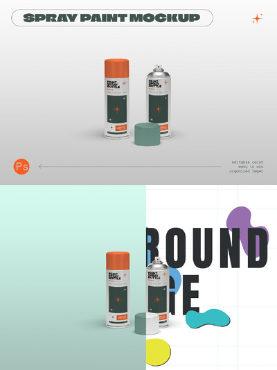 油漆喷雾瓶样机 (PSD)