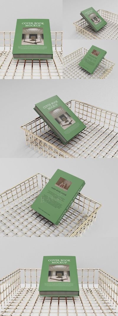 书籍封面样机 (PSD)