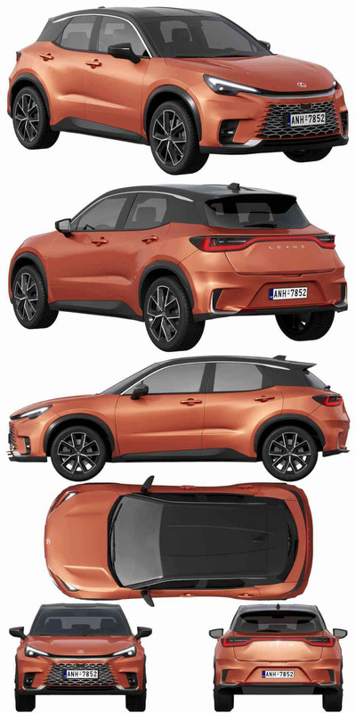 2024 Lexus LBX汽车3D模型（OBJ,FBX,MAX）