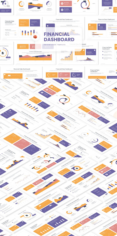 财务仪表板演示 PPT模版 (PPTX)
