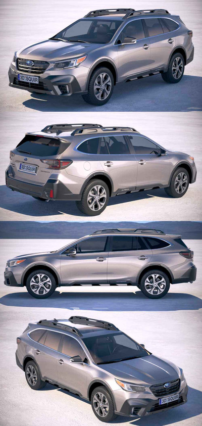 2020 Subaru Outback汽车3D模型（OBJ,FBX,MAX）
