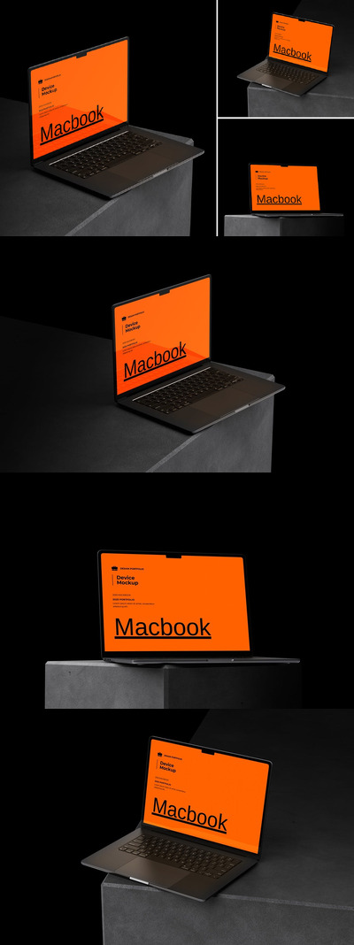 Macbook 电脑样机 (PDF,PSD)