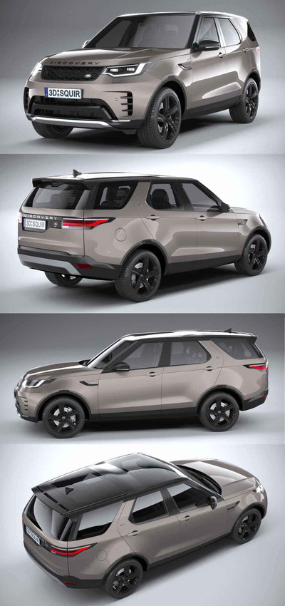 2021款路虎Land Rover Discovery SUV汽车3D模型（OBJ,FBX,MAX）