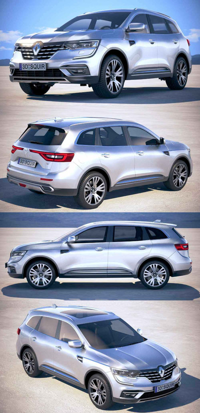 2020雷诺Renault Koleos SUV汽车3D模型（OBJ,FBX,MAX）