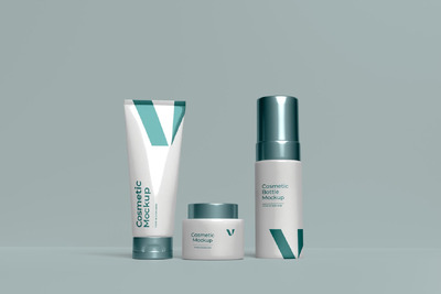 化妆品系列样机 (PSD,PDF,PNG)