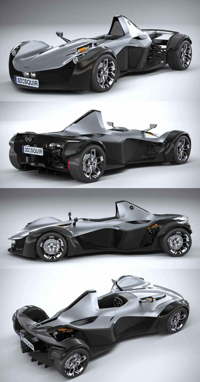 2020 BAC Mono跑车 汽车3D模型（OBJ,FBX,MAX）