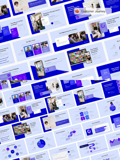 客户旅程演示 PPT模版 (PPTX)