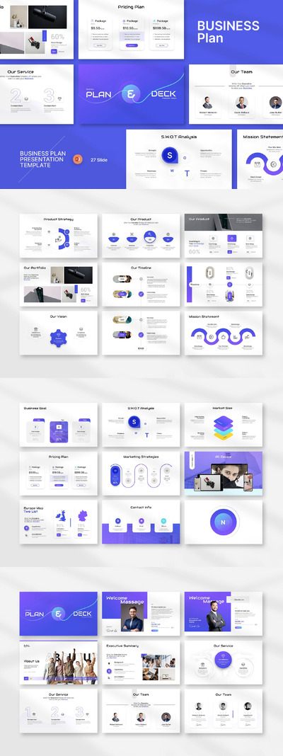 商业计划演示 PPT模版 (PPTX)