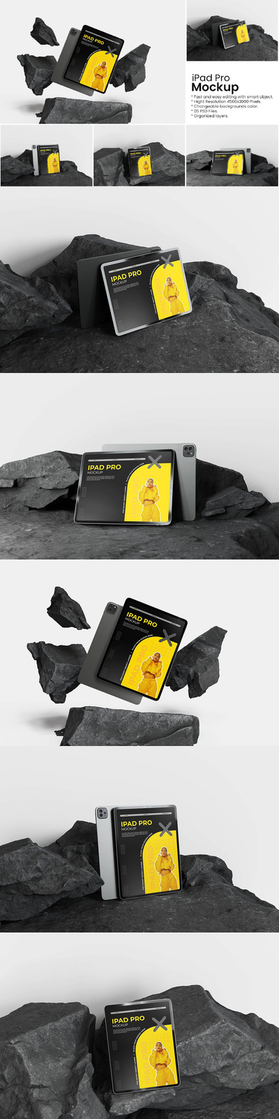 iPad Pro 平板电脑样机 (PSD)