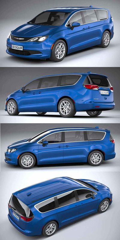 2020 Chrysler Voyager MPV汽车3D模型（OBJ,FBX,MAX）