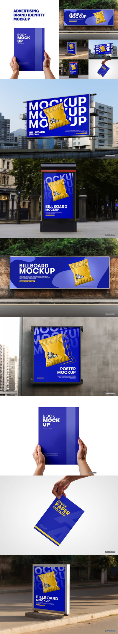 广告品牌标识样机 (PSD)