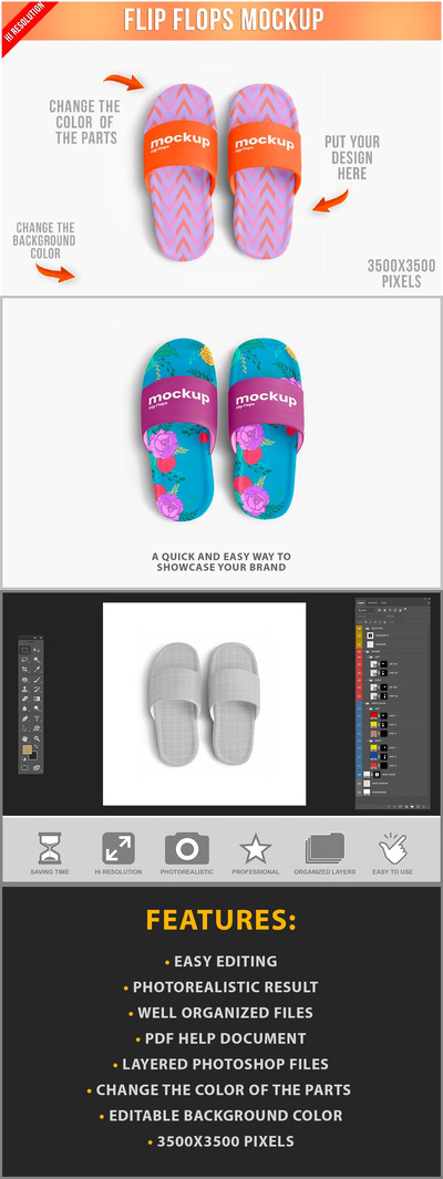 人字拖样机-顶视图 (PSD)