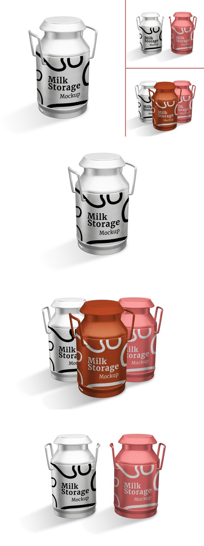 牛奶储存样机 (JPG,PDF,PSD)