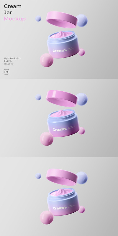 奶油罐样机 (PSD)