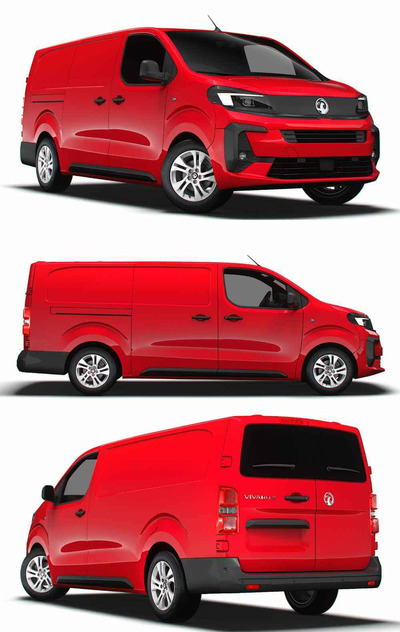 2024 Vauxhall Vivaro L3电动厢式货车 汽车3D模型（OBJ,FBX,MAX,LWO,C4D）