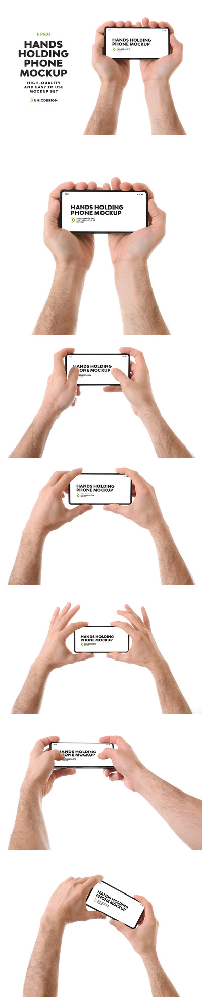 手里拿着手机样机 (PSD)