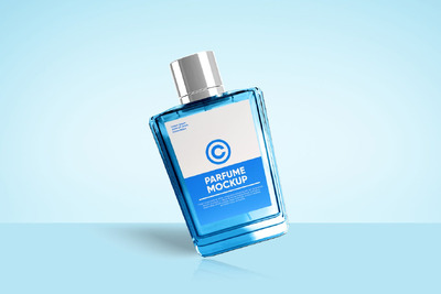 香水瓶样机 (PSD)