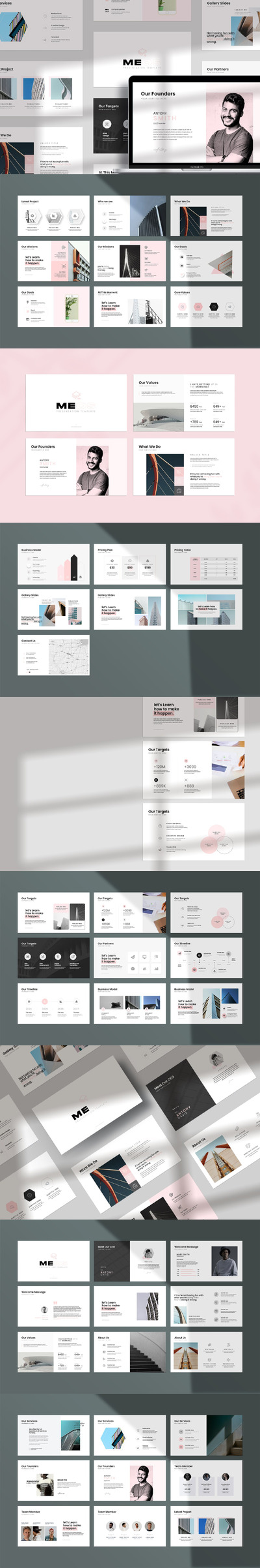 极简主义业务或公司介绍PPT模版 (PPTX)