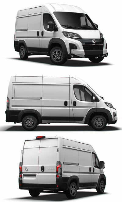 2024 Vauxhall e Movano L1H2电动厢式货车 汽车3D模型（OBJ,FBX,MAX,LWO,C4D）