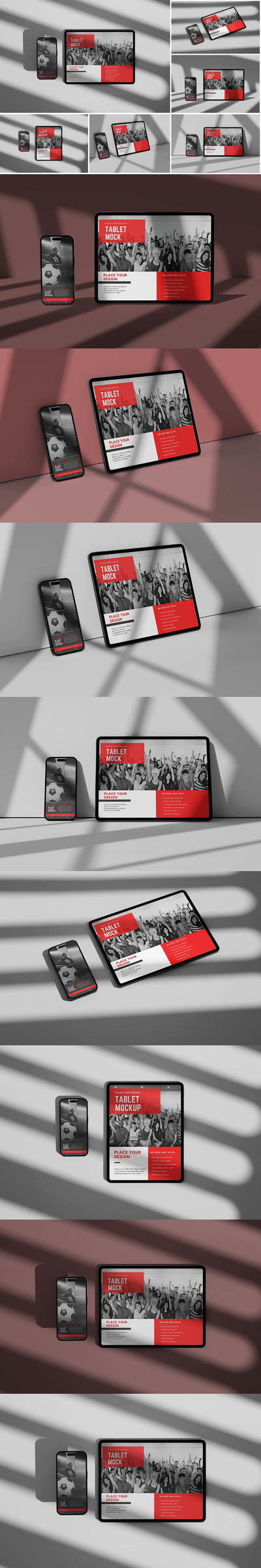 iPhone 14 Pro 和 iPad Pro 样机（PSD、PDF）