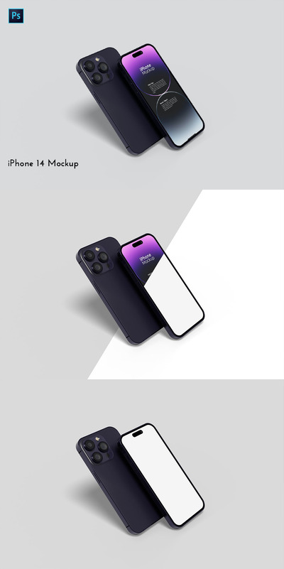 iPhone 14 样机（PSD、PDF）