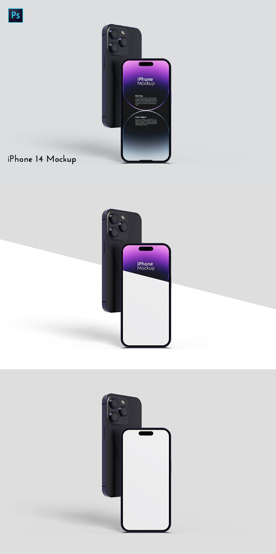 iPhone 14 样机（PSD、PDF）